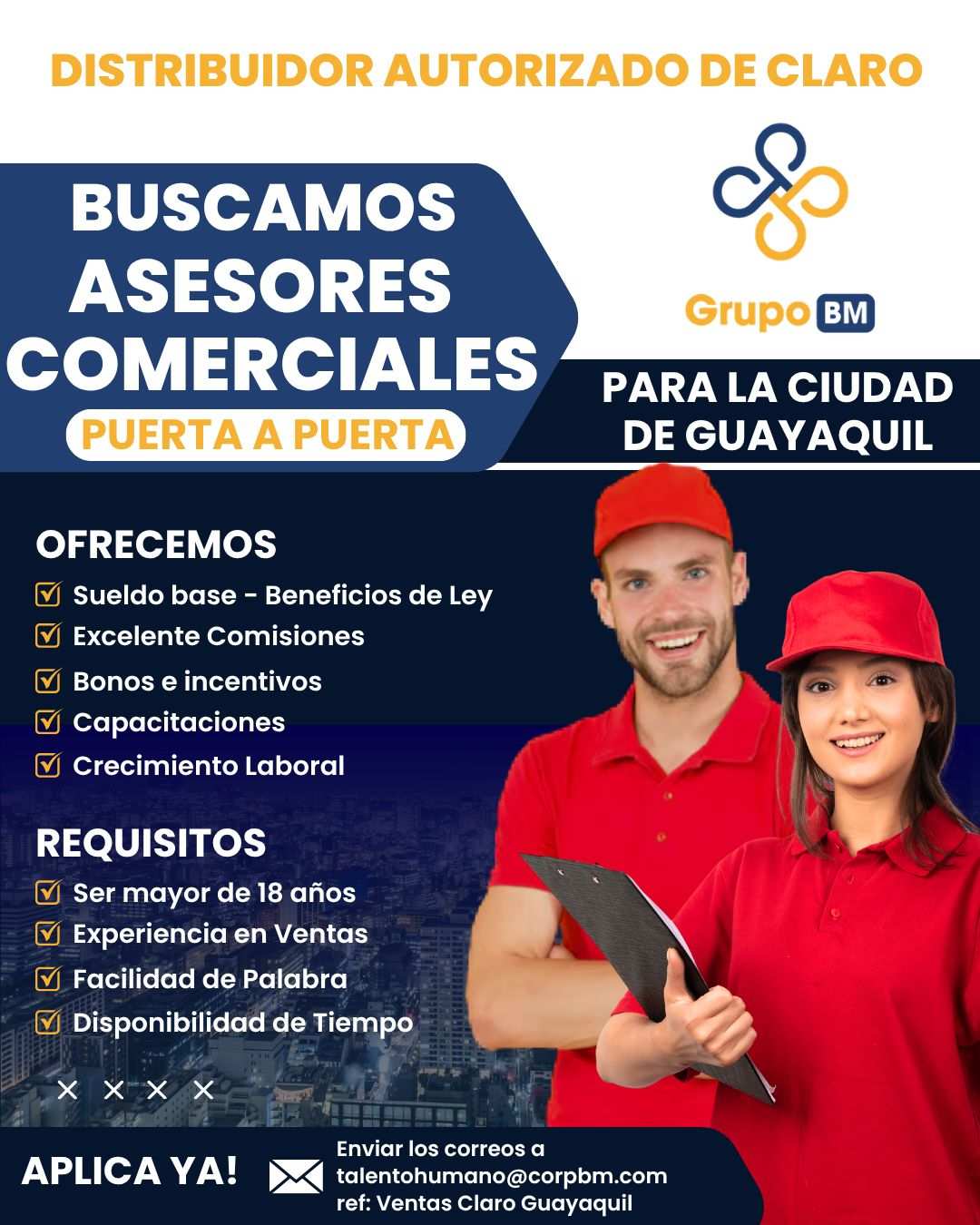 Imagen Vacante Vendedor puerta a puerta