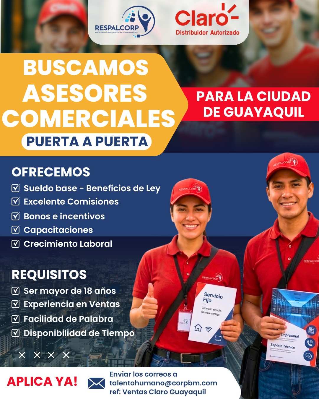 Imagen Vacante Vendedor puerta a puerta Guayaquil